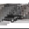 Mexen Velar posuvná sprchová kabína 140 x 85 cm, mráz, gun metal - 871-140-085-31-95