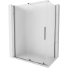 Mexen Velar posuvná sprchová kabína 150 x 70 cm, mrazená, gun metal - 871-150-070-31-95