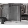 Mexen Velar posuvná sprchová kabína 150 x 80 cm, mráz, gun metal - 871-150-080-31-95