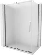 Mexen Velar posuvná sprchová kabína 160 x 70 cm, matné sklo, Gun Metal - 871-160-070-31-95