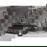 Mexen Velar Duo sprchovací kút s posuvnými dverami 80 x 80 cm, mráz, ružové zlato - 871-080-080-32-60