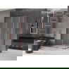 Mexen Velar Duo sprchovací kút, posuvný, 90 x 80 cm, námraza, ružové zlato - 871-090-080-32-60