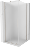 Mexen Velar posuvná sprchová kabína 90 x 90 cm, námraza, kefovaný nikel - 871-090-090-31-97