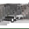 Mexen Velar sprchovací kút posuvný 90 x 90 cm, mrazivý, brúsený nikel - 871-090-090-31-97