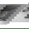 Mexen Rio štvorcová sprchová kabína 80 x 80 cm, grafitová čierna, chrómová + závesný bidet Rio, biela- 860-080-080-01-40-4510