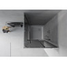 Mexen Rio štvorcový sprchovací kút 80 x 80 cm, grafit, chróm + sprchová vanička, biela - 860-080-080-01-40-4510