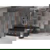 Mexen Velar Duo posuvná sprchová kabína 90 x 80 cm, námraza, kartáčovaná meď - 871-090-080-32-65