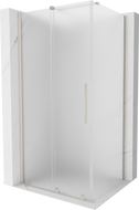 Mexen Velar zasúvacia sprchová kabína 100 x 120 cm, matné sklo, brúsený nikel - 871-100-120-31-97