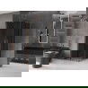 Mexen Velar Duo sprchový kút zasúvací 80 x 80 cm, grafit, brúsená meď - 871-080-080-42-65
