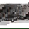 Mexen Velar Duo posuvná sprchová kabína 100 x 90 cm, grafitová, brúsená meď - 871-100-090-42-65