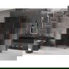 Mexen Velar Duo sprchovací kút posuvný 90 x 80 cm, grafit, leštená meď - 871-090-080-42-65