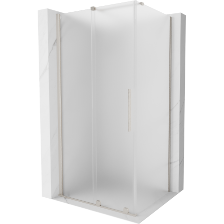 Mexen Velar posuvná sprchová kabína 120 x 70 cm, ľadový sklo, kartáčovaný nikel - 871-120-070-31-97