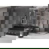 Mexen Velar Duo sprchovací box posuvný 80 x 80 cm, mrazené sklo, kartáčovaná gun gray - 871-080-080-32-66