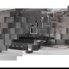 Mexen Velar Duo posuvná sprchová kabína 90 x 80 cm, zamrznutá, brúsená gun gray - 871-090-080-32-66