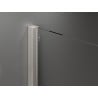 Mexen Velar posuvný sprchový kút 130 x 85 cm, mráz, kartáčovaný nikel - 871-130-085-31-97