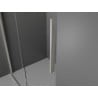 Mexen Velar posuvný sprchový kút 130 x 85 cm, mráz, kartáčovaný nikel - 871-130-085-31-97