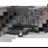 Mexen Velar Duo sprchovací kút, posuvný 80 x 80 cm, grafit, brúsená šedá - 871-080-080-42-66