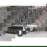 Mexen Velar sprchovací kút 140 x 70 cm, mráz, brúsený nikel - 871-140-070-31-97