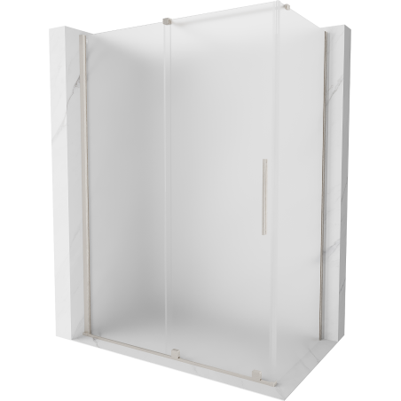 Mexen Velar posuvná sprchová kabína 150 x 70 cm, matné sklo, brúsený nikel - 871-150-070-31-97