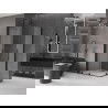 Mexen Velar Duo sprchovací kút 100 x 90 cm, matný, čierny - 871-100-090-32-70