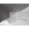 Mexen Velar posuvná sprchová kabína 150 x 70 cm, matné sklo, brúsený nikel - 871-150-070-31-97