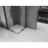 Mexen Velar Duo sprchový kút posuvný 90 x 90 cm, námraza, čierna - 871-090-090-32-70