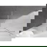 Mexen Velar posuvný sprchový kút 150 x 85 cm, matný, brúsený nikel - 871-150-085-31-97