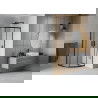 Mexen Rio sprchový kout půlkruhový 90 x 90 cm, transparentní, černý - 863-090-090-70-00