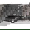Mexen Velar Duo posuvná sprchová kabína 90 x 80 cm, priehľadná, gun metal - 871-090-080-02-95