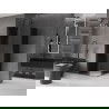 Mexen Velar Duo sprchovací kút posuvný 90 x 90 cm, grafit, zbraňový kov - 871-090-090-42-95