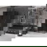 Mexen Velar Duo zasúvacia sprchová kabína 90 x 80 cm, grafit, gun metal - 871-090-080-42-95