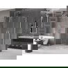 Mexen Velar Duo posuvná sprchová kabína 100 x 90 cm, priehľadná, brúsený nikel - 871-100-090-02-97