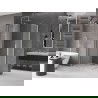 Mexen Velar Duo sprchovací kút posuvný 100 x 90 cm, matný, kartáčovaný nikel - 871-100-090-32-97