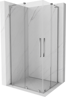 Mexen Velar L Duo posuvná sprchová kabína 100 x 90 cm, transparentná, chróm - 871-100-090-02-03-01
