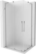Mexen Velar L Duo sprchová kabína posuvná 90 x 80 cm, mráz, chróm - 871-090-080-02-33-01