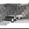 Mexen Velar L Duo posuvná sprchovacia kabína 90 x 80 cm, matné sklo, biela - 871-090-080-02-33-20