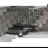 Mexen Velar L Duo sprchový kút so zasúvacími dverami 100 x 90 cm, matné sklo, kartáčované zlato - 871-100-090-02-33-55