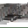 Mexen Velar L Duo sprchovací kút s posuvnými dverami 90 x 80 cm, matné sklo, ružové zlato - 871-090-080-02-33-60