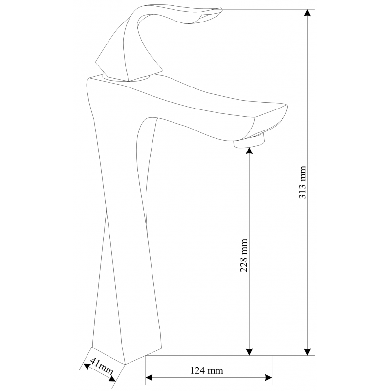 Mexen Estrella R02 súprava na vaňu, čierna - 72313R02-70