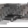 Mexen Velar L Duo sprchový kout posuvný 90 x 80 cm, matný, černý - 871-090-080-02-33-70