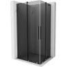 Mexen Velar L Duo posuvná sprchová kabína 100 x 90 cm, grafit, gun metal - 871-100-090-02-43-95