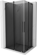 Mexen Velar L Duo sprchovací kút, posuvný 100 x 90 cm, grafit, gun metal - 871-100-090-02-43-95
