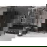 Mexen Velar L Duo sprchovací kút, posuvný 100 x 90 cm, grafit, gun metal - 871-100-090-02-43-95