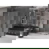 Mexen Velar L Duo sprchovací kút posuvný 90 x 80 cm, mrazivý, gun metal - 871-090-080-02-33-95