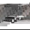 Mexen Velar L Duo posuvná sprchová kabína 100 x 90 cm, matné sklo, brúsený nikel - 871-100-090-02-33-97