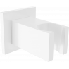 Mexen Cube držiak na sprchu, biely - 79350-20