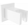 Mexen Cube sprchový držiak, biely - 79350-20