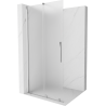 Mexen Velar sprchová stena posuvná Walk-in 110 x 200 cm, mliečne sklo 8 mm, chróm - 871-110-000-33-01