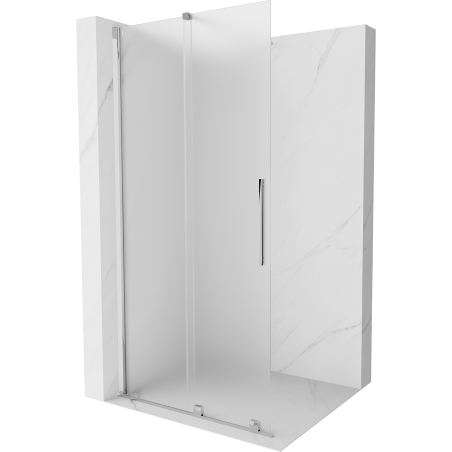 Mexen Velar posuvná sprchová stena Walk-in 120 x 200 cm, matné sklo 8 mm, chróm - 871-120-000-33-01