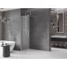 Mexen Velar sprchová stena posuvná Walk-in 110 x 200 cm, mliečne sklo 8 mm, chróm - 871-110-000-33-01